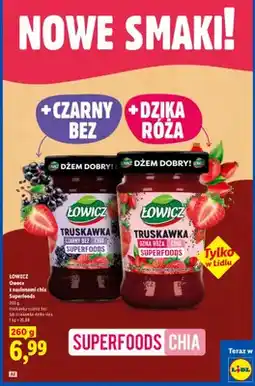 Lidl Owoce z nasionami chia Superfoods truskawka-czarny bez Łowicz oferta