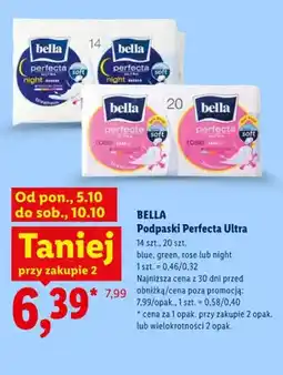 Lidl Podpaski Perfecta Ultra blue Bella oferta