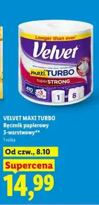 Lidl Ręcznik papierowy 3-warstwowy Maxi Turbo Velvet oferta