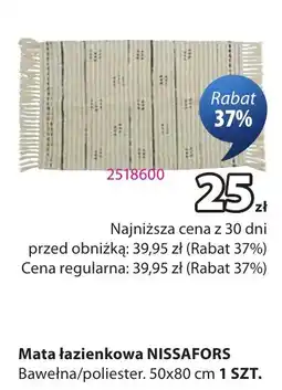 JYSK Mata łazienkowa NISSAFORS oferta