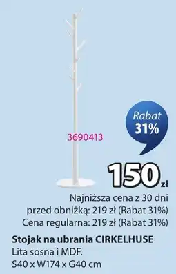 JYSK Stojak na ubrania CIRKELHUSE oferta