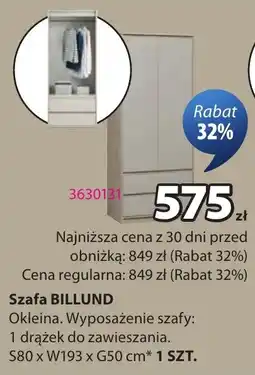 JYSK Szafa BILLUND oferta