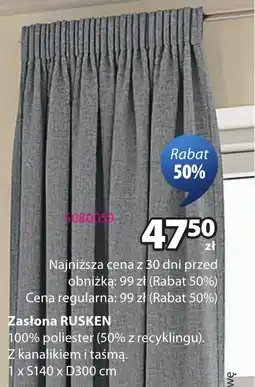 JYSK Zasłona RUSKEN oferta