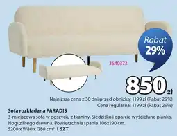 JYSK Sofa rozkładana paradis oferta