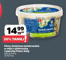 Netto Filety śledziowe kołobrzeskie w oleju z pietruszką i papryką Fisher King oferta