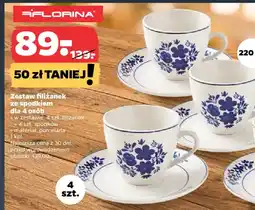 Netto Zestaw filiżanek ze spodkiem dla 4 osób oferta