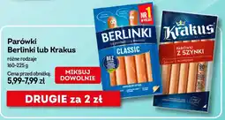 Żabka Parówki Berlinki lub Krakus oferta
