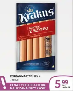 Selgros Parówki z szynki Krakus oferta