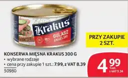 Selgros Konserwa Mięsna Krakus oferta