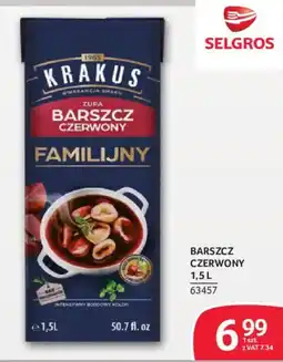 Selgros Zupa Barszcz Czerwony Familijny Krakus oferta
