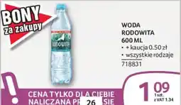 Selgros Woda Rodowita oferta