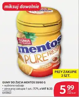 Selgros Gumy do żucia Mentos Pure Fresh oferta