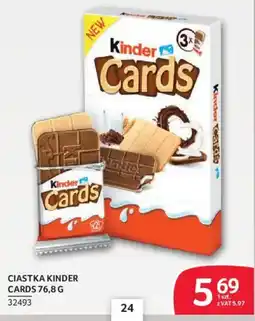 Selgros Ciastka Kinder Cards oferta