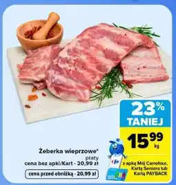 Carrefour Żeberka wieprzowe oferta