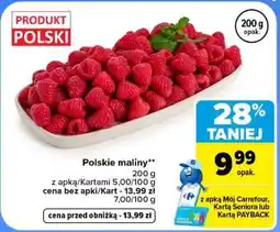 Carrefour Polskie maliny oferta