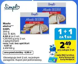 Carrefour Masło Ekstra oferta