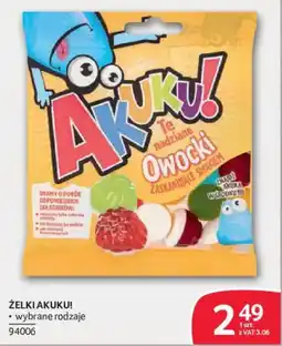 Selgros Żelki Akuku! wybrane rodzaje oferta