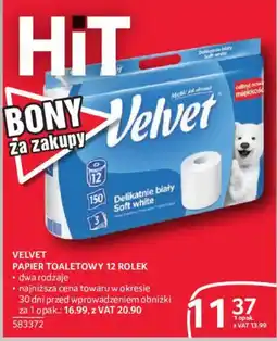 Selgros Papier Toaletowy Velvet oferta