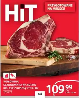 Selgros HiT Wołowina Sezonowana na Sucho Rib-Eye z Kością Stek Luz oferta