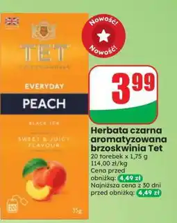 Dino Herbata czarna aromatyzowana brzoskwinia Tet oferta