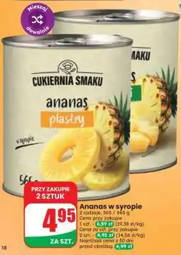 Dino Ananas w syropie oferta