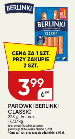 Chata Polska Parówki Berlinki Classic oferta
