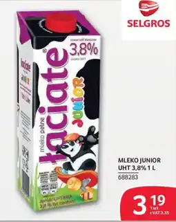 Selgros Mleko Łaciate Junior oferta