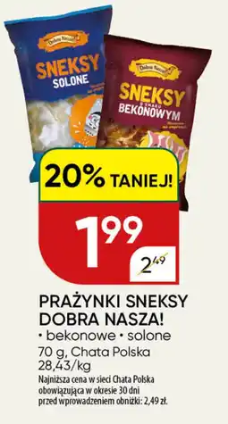 Chata Polska Prażynki Sneksy Dobra Nasza! bekonowe solone oferta