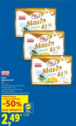 Lidl Masto ekstra 83% Pilos oferta