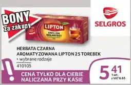 Selgros Herbata Czarna Aromatyzowana Lipton oferta