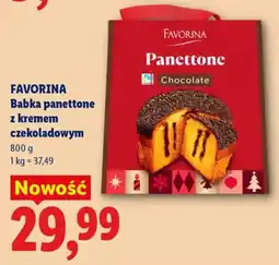 Lidl Favorina Babka panettone z kremem czekoladowym oferta