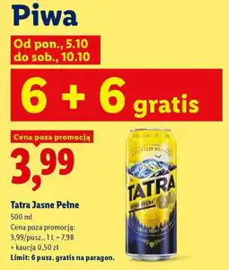 Lidl Tatra Jasne Pelne oferta
