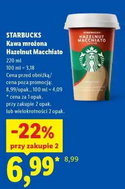 Lidl Starbucks Kawa mrożona Hazelnut Macchiato oferta