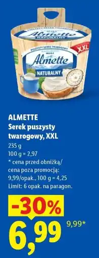 Lidl Almette Serek puszysty twarogowy, XXL oferta