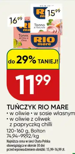Chata Polska Tuńczyk Rio Mare oferta