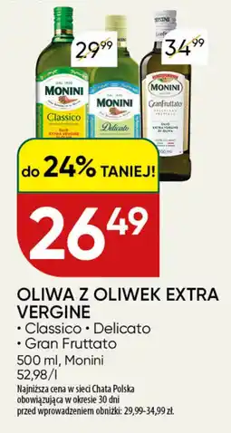 Chata Polska Oliwa z oliwek extra vergine Monini oferta