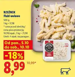 Lidl Rzeźnik Flaki wołowe oferta