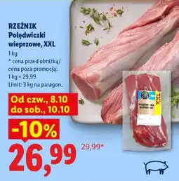 Lidl RZEŹNIK Polędwiczki wieprzowe, XXL oferta