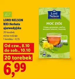 Lidl LORD NELSON BIO Herbata ajurwedyjska oferta