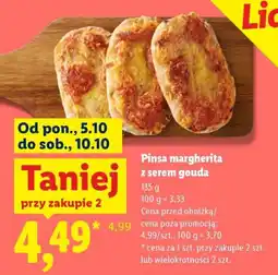 Lidl Pinsa margherita z serem gouda oferta