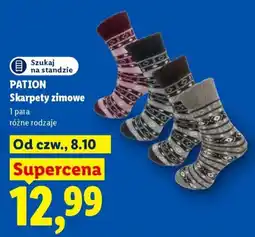 Lidl Skarpety zimowe PATION oferta