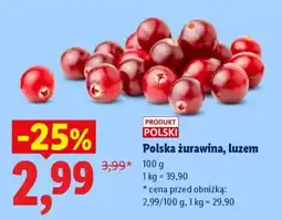 Lidl Polska żurawina, luzem oferta