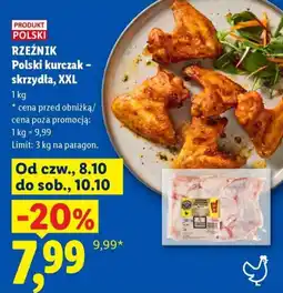 Lidl Rzeźnik Polski kurczak - skrzydła, XXL oferta