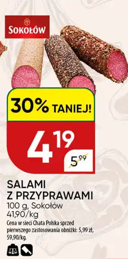 Chata Polska Salami z przyprawami Sokołów oferta