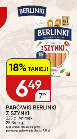 Chata Polska Parówki Berlinki z szynki oferta