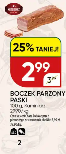Chata Polska Boczek Parzony Paski Kaminiarz oferta