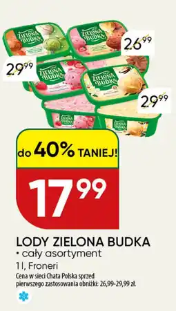Chata Polska Lody Zielona Budka oferta