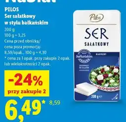 Lidl Ser sałatkowy w stylu bałkańskim Pilos oferta