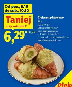 Lidl Croissant pistacjowy oferta