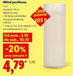 Lidl Wkład parafinowy oferta
